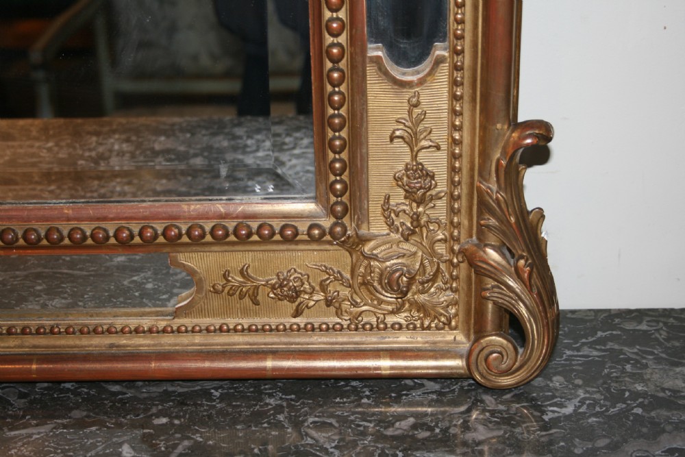 Large French Gilt Mirror View IV