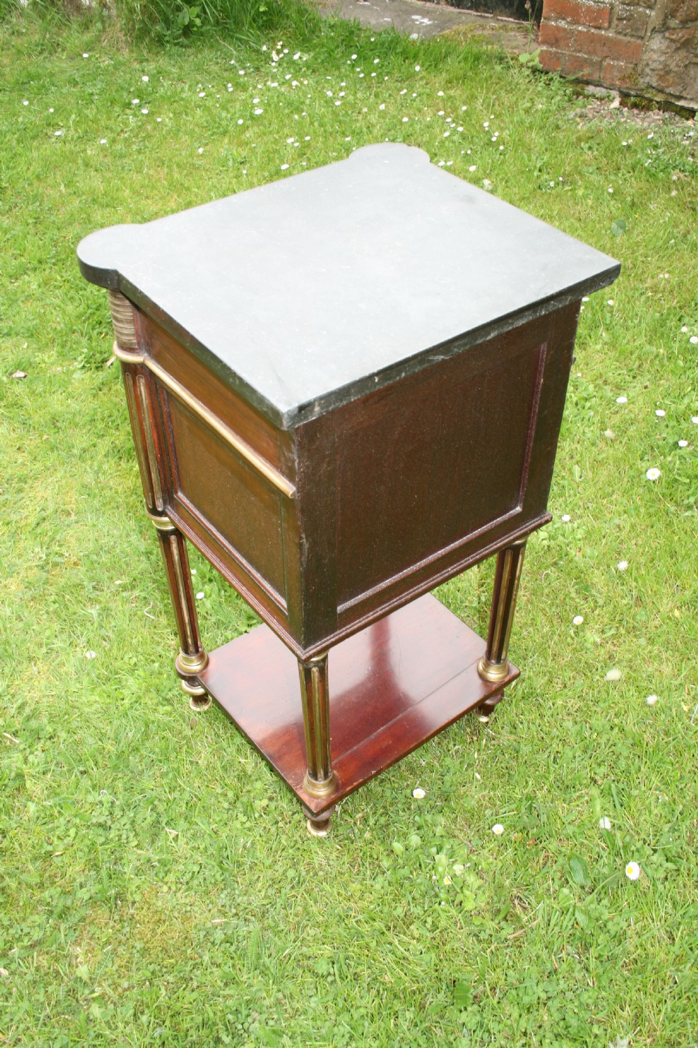 empire style mahogany bedside table  View VI