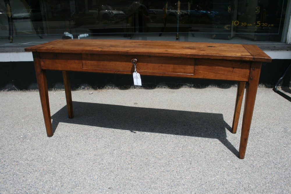 french cherry wood side table  View II
