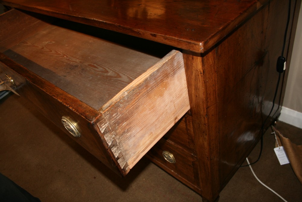 French walnut 18th century commode  View V