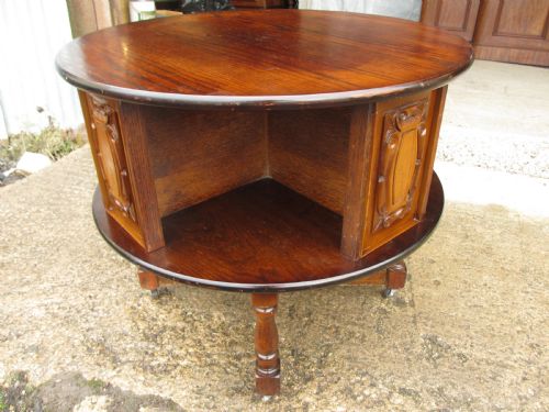 Oak Circular Coffee Table