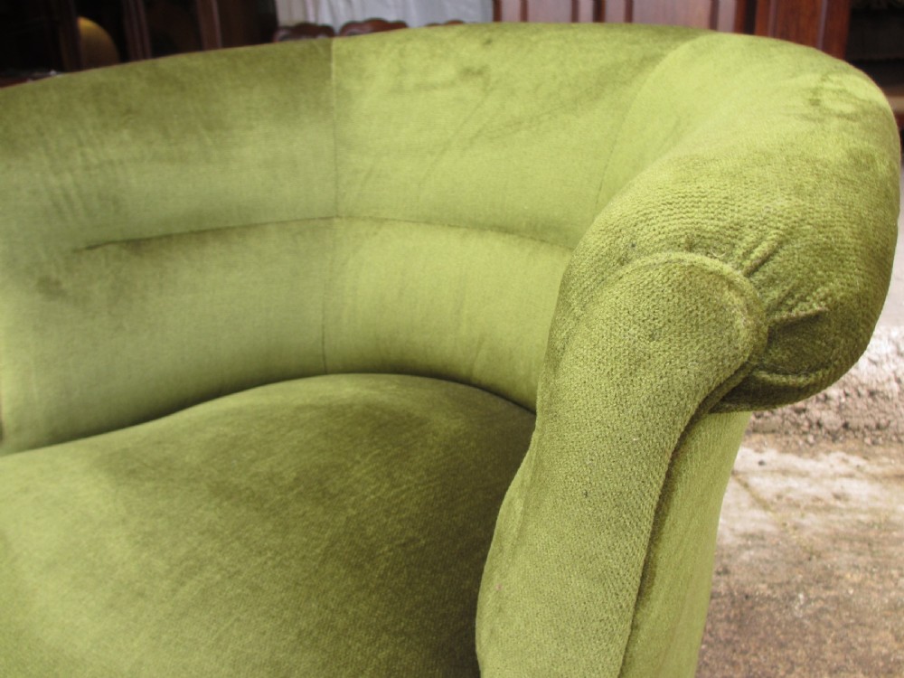 Edwardian upholstered Tub Arm Chair  View IV