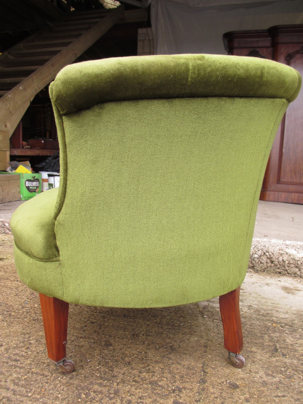Edwardian upholstered Tub Arm Chair  View X