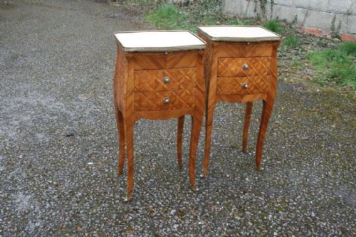 Pair King Wood Tables