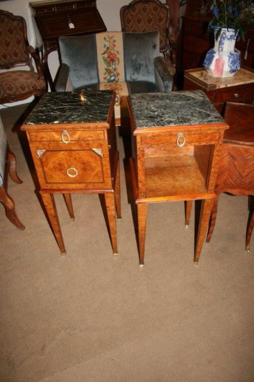Pair of Amboyna Bedside Tables