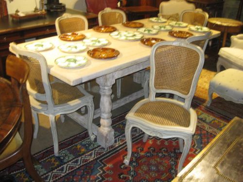 Painted Oak Refectory Table