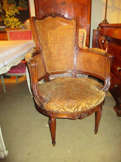 Caned Bergere Armchair