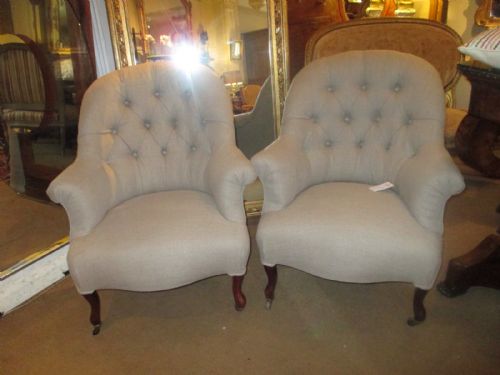 Pair of Rosewood Armchairs