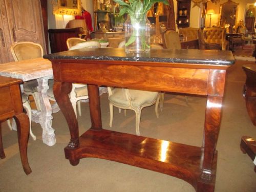 Flame Mahogany Console Table