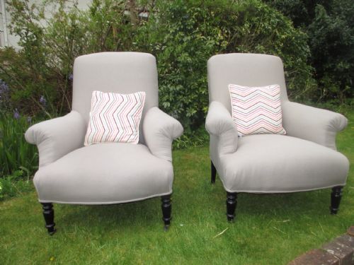 Pair of Upholstered Armchairs