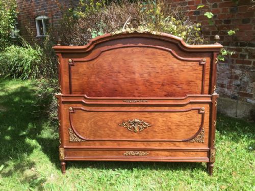 French Plum Pudding Mahogany Double Bed
