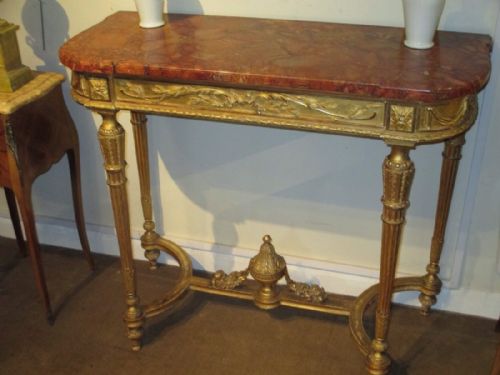 French Gilt Console Table