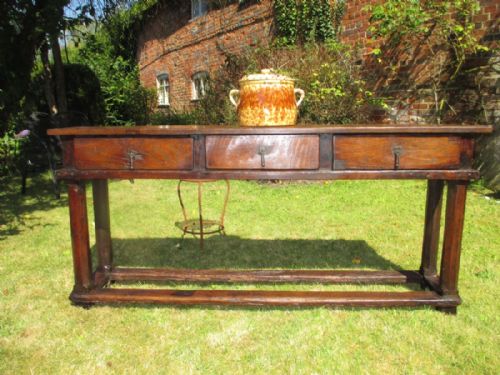 Oak and Elm Serving Table