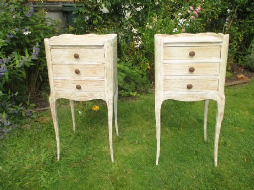 Pair of Limed Oak Bedside Tables