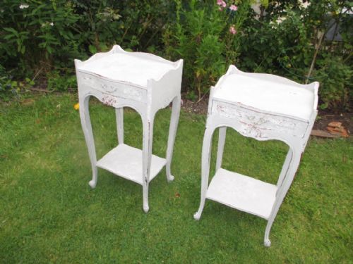 Pair of Painted Bedside Tables