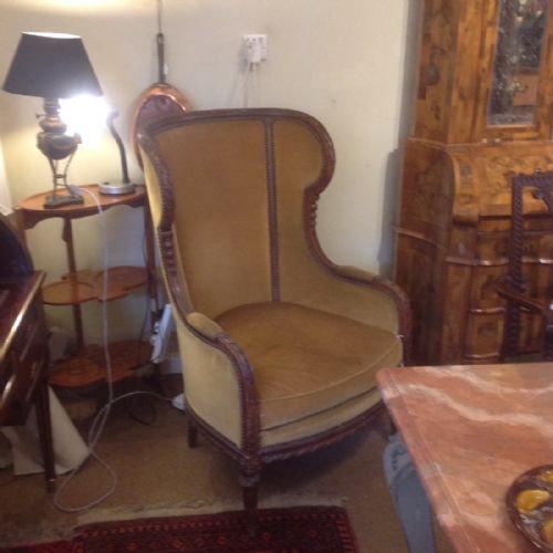 Walnut French Armchair