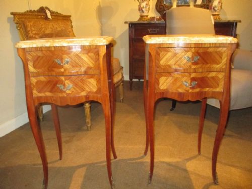 Pair of King-wood Bedside Tables
