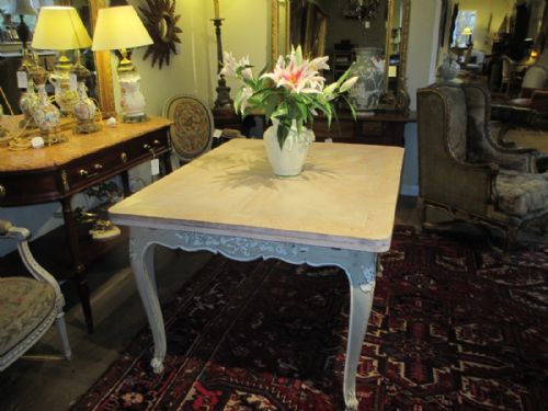 French Painted and Limed Extending Table