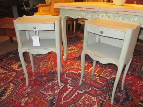 Pair of Painted Bedside Tables