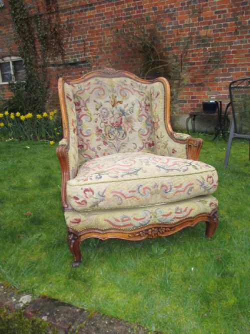 Large Needlepoint Armchair