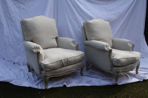 Very Comfortable Pair of French Chairs
