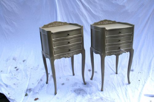 Pretty Pair of French Bedside Tables