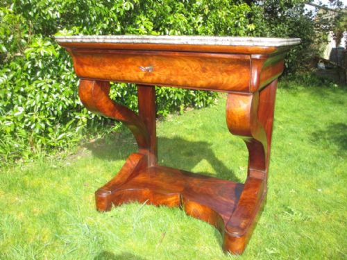 Flame Mahogany Console Table