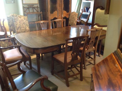 Mahogany 2 Pedestal Dining Table