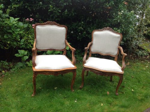 2 French Louis Xvi Style Armchairs