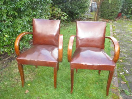 Pair of Art Deco Bridge Chairs