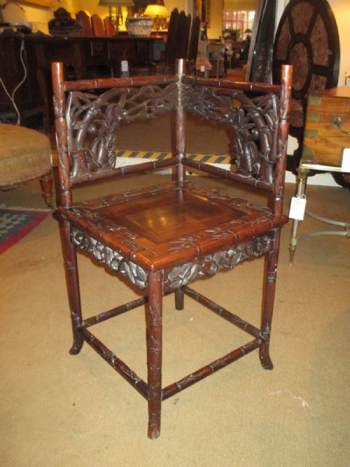 Chinese Rosewood Corner Chair