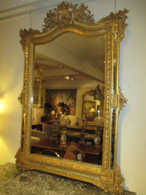 French Bordered Gilt Mirror