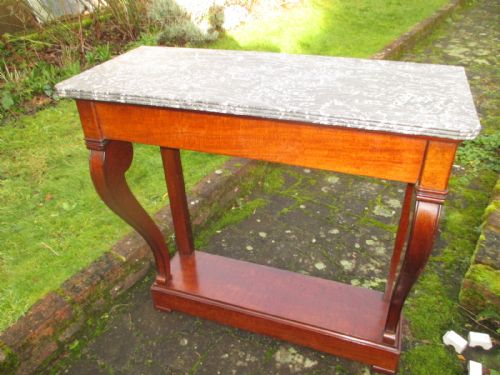 French Mahogany Console Table