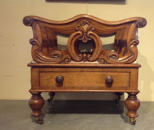 Victorian Walnut Canterbury