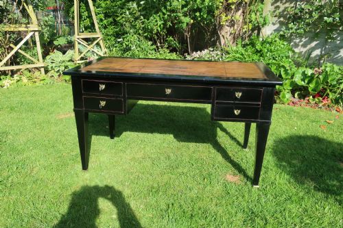 An Ebonised French Writing Table