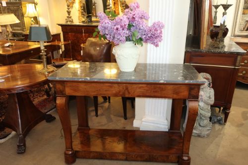 Figured Walnut Console Table