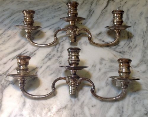 Mappin & Webb Pair of Silver Candle Holders