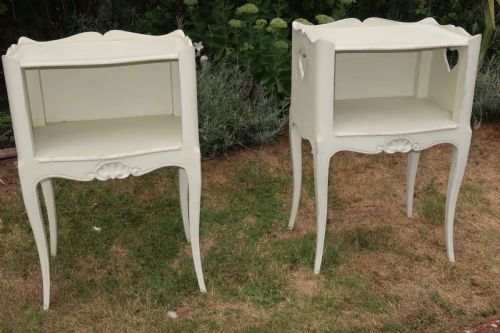 Pair of Painted Bedside Tables