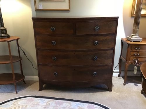 Mahogany Bow Front Chest