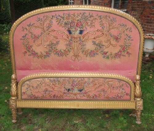 King Size Needlepoint French Bed