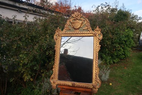 18th Century Gilt and Painted Mirror