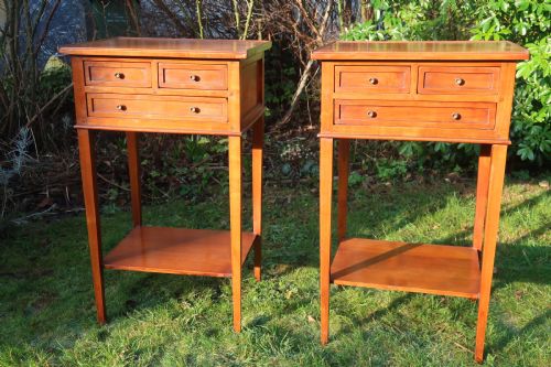 Pair of Cherrywood Bedside Tables