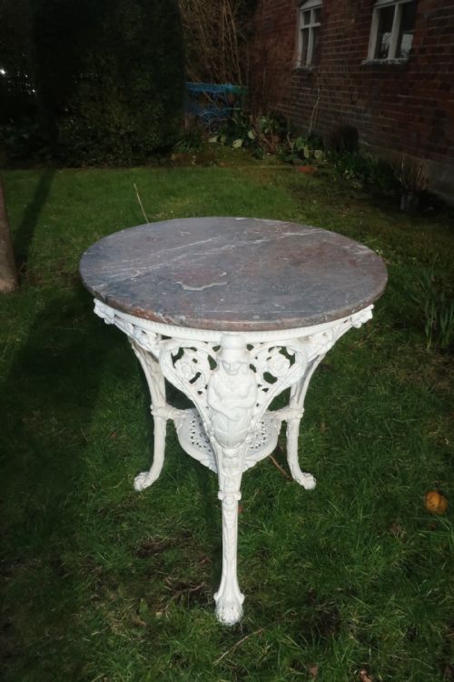 English Caste Iron Pub Table