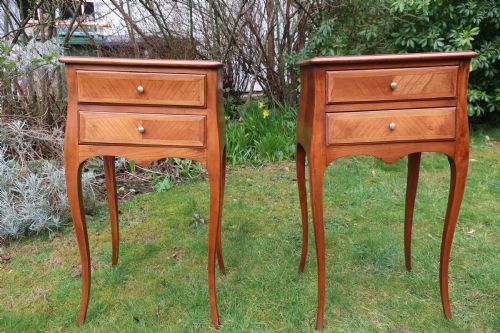 Pair of French Bedside Tables in Ash.