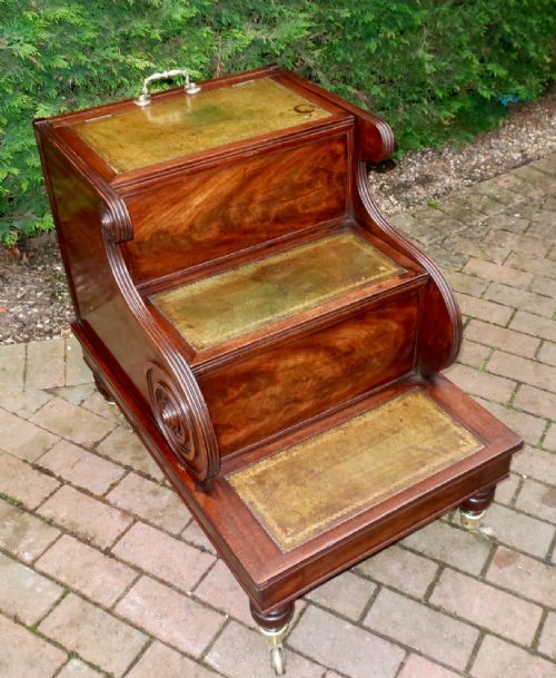 Large Regency Library Steps