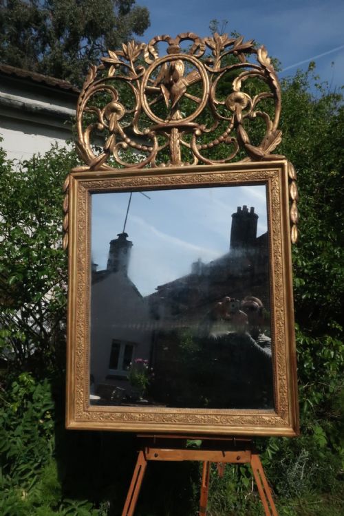 Louis Xvi Carved Giltwood Mirror