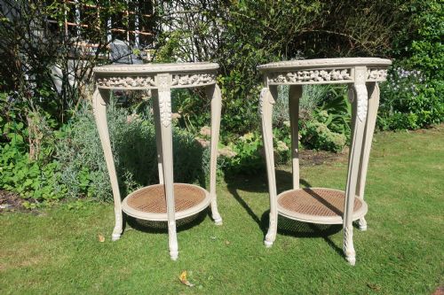 Pair of Painted Occasional Tables