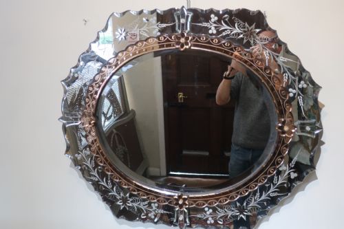 1930’S Etched Venitian Mirror