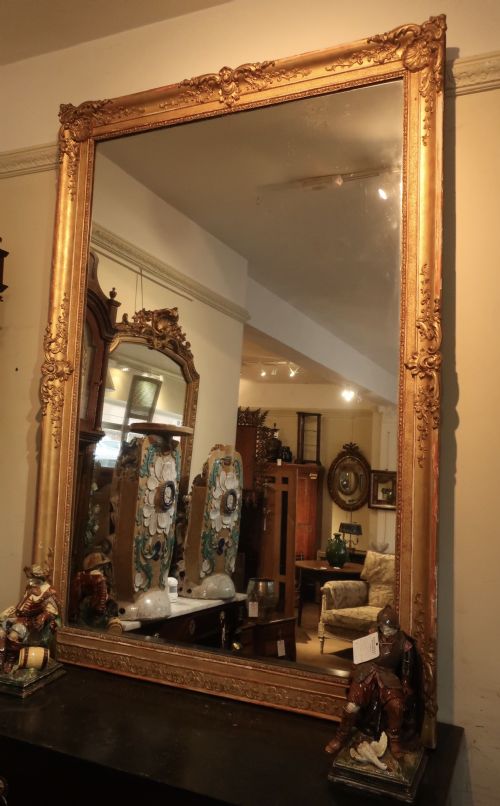 Very Large French Gilt Mirror