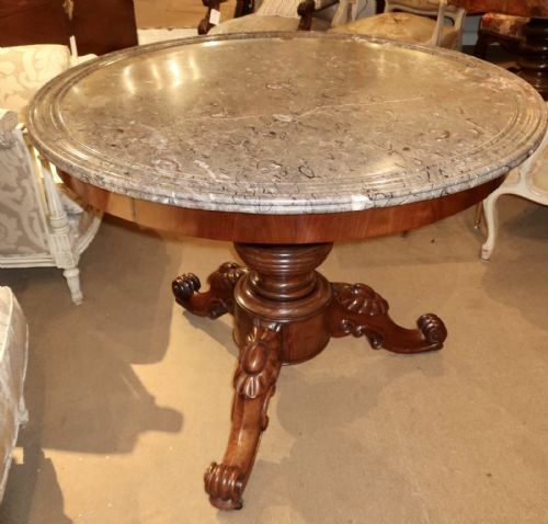 Large Marble Topped Centre Table